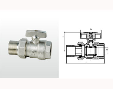 278 Q31F-16T 黃銅內外螺紋活接頭球閥