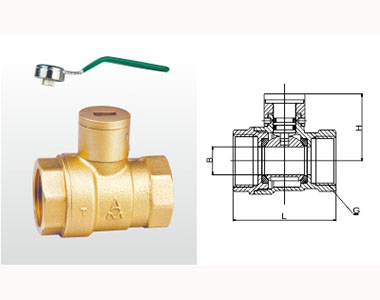 290 Q11F-16T 黃銅磁性帶鎖球閥